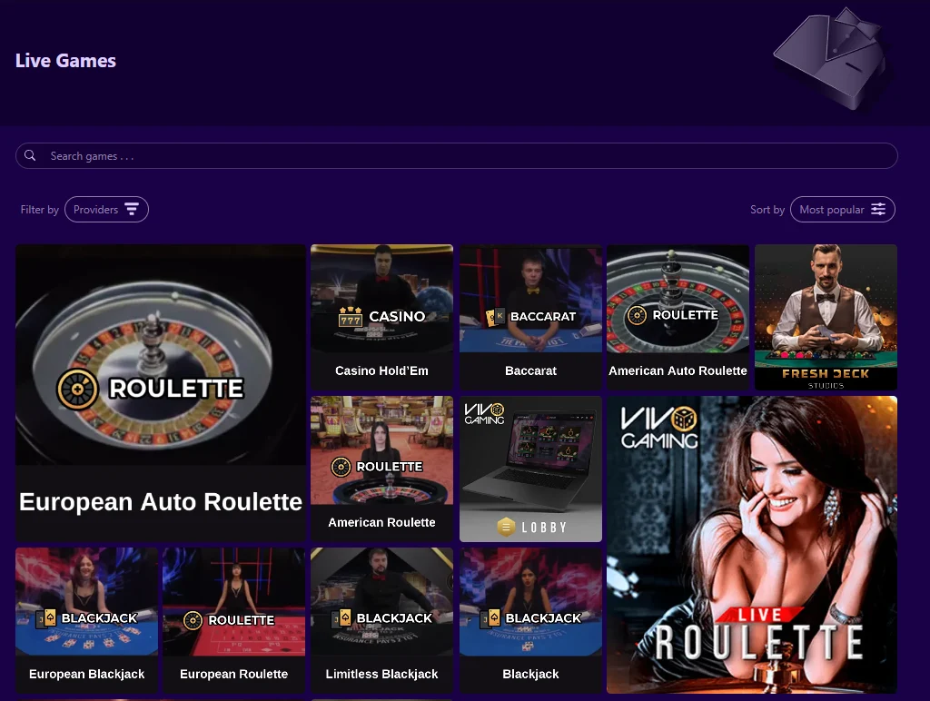 paradise8 casino live games